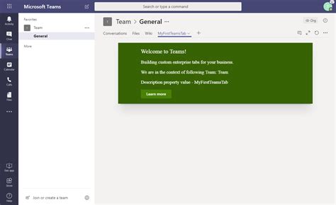 In the Basics pane, enter a Name and Description, click Next. . Which of the following is not a valid scope for adding a microsoft teams custom tab